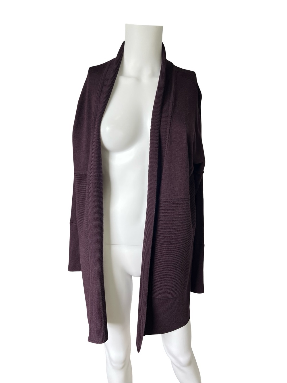Lululemon Sit In Lotus Wrap II Heathered Plum Purple Merino Wool Womens Size 4